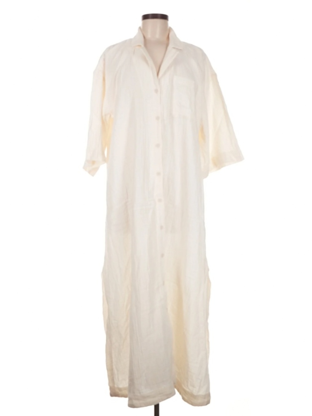 Madewell Summer Midi Lightestspun Cover-Up Maxi Shirtdress Size L